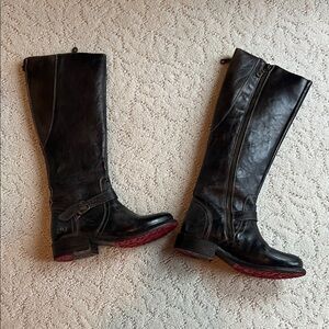 BED|STU Dark Brown Leather Boots